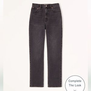 Abercrombie 90s Ultra High Rise Straight Jeans